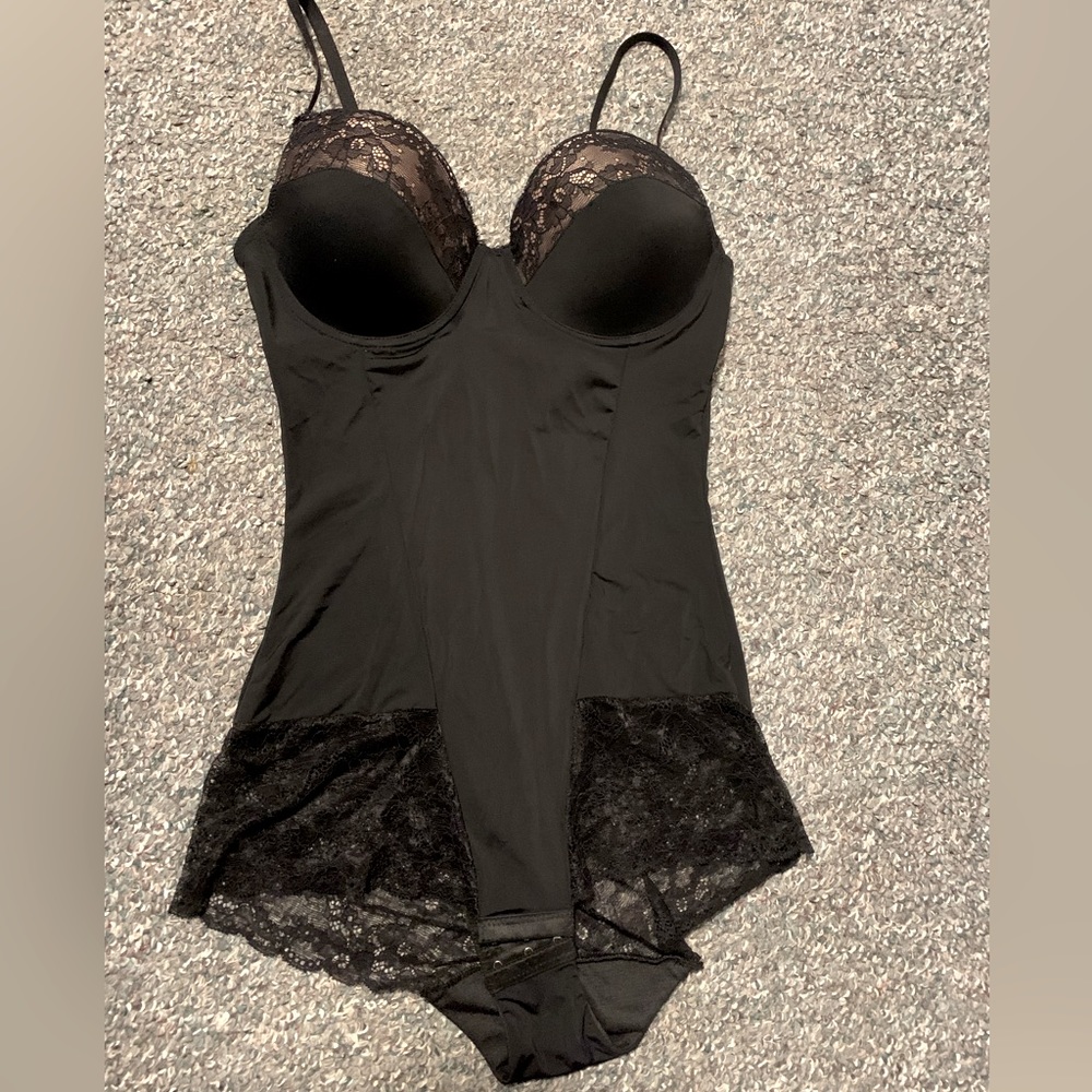 Size medium teddy lingerie black and cream
